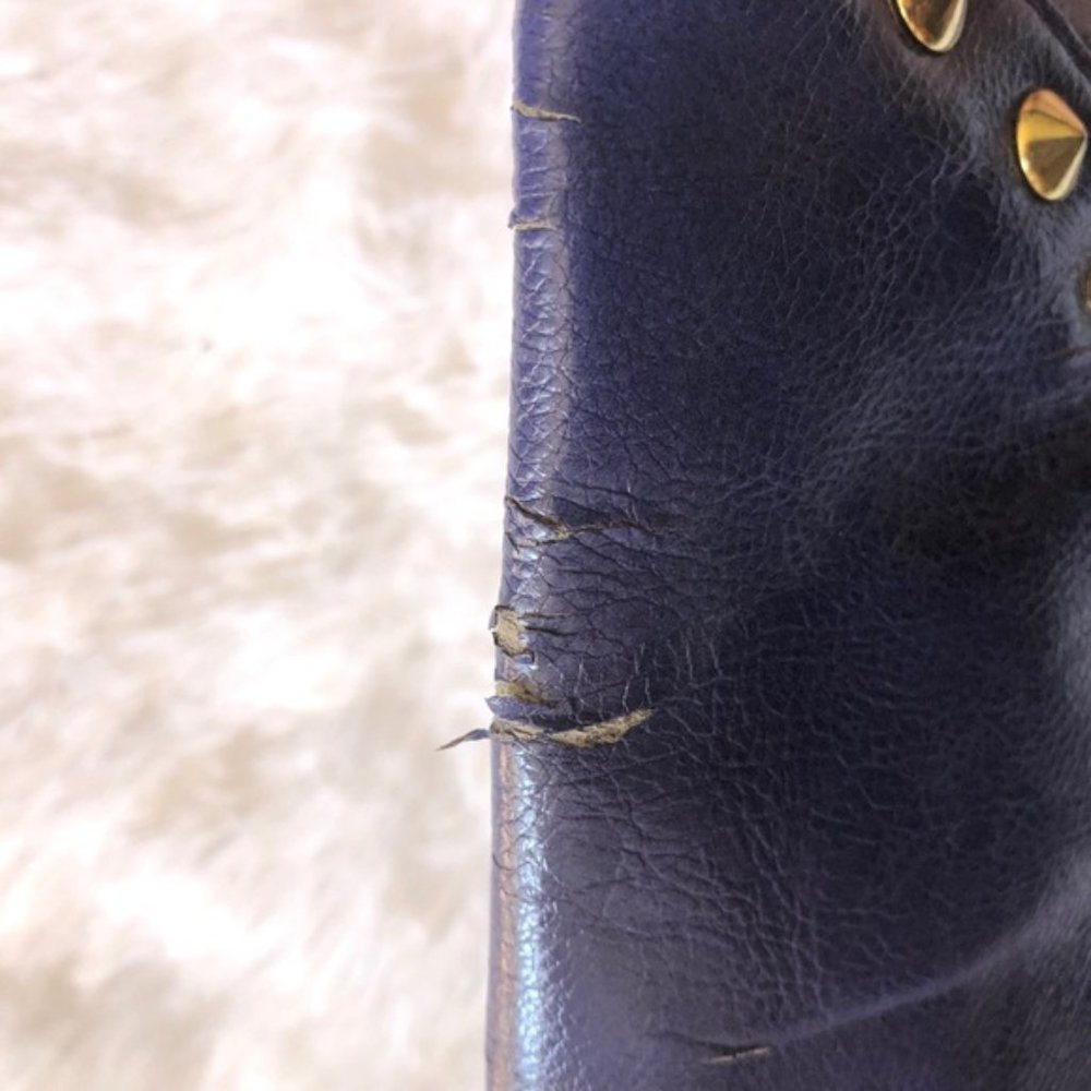 Steve Madden Clutch Oversize Envelope Stud Indigo - Picture 8 of 11
